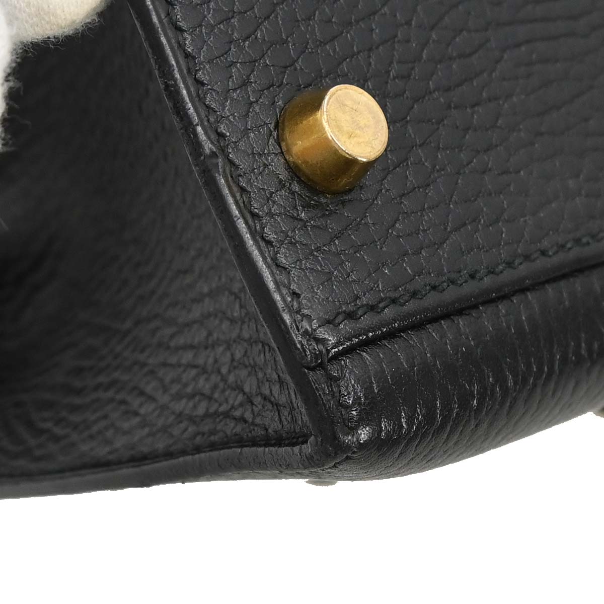 Hermes Black Ardennes Kelly 32 Sellier 2way Shoulder Handbag