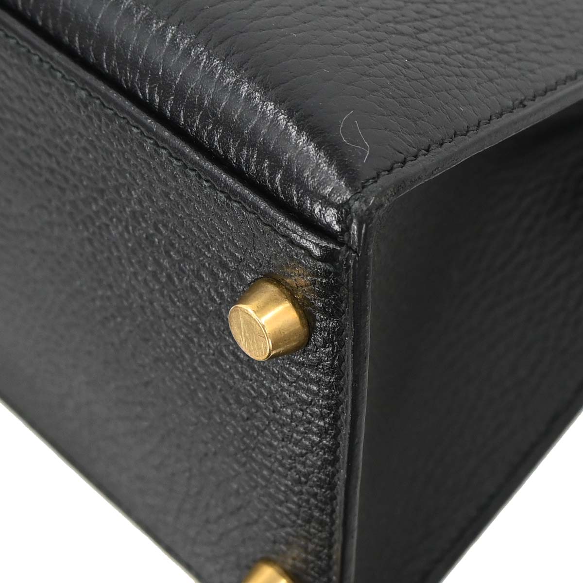 Hermes Black Ardennes Kelly 32 Sellier 2way Shoulder Handbag