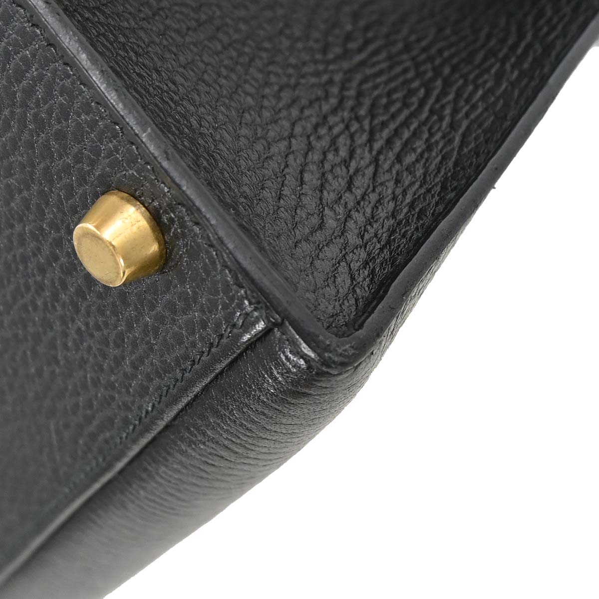 Hermes Black Ardennes Kelly 32 Sellier 2way Shoulder Handbag