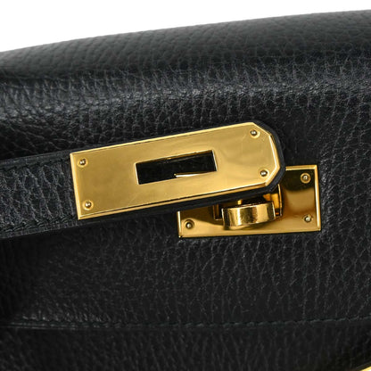 Hermes Black Ardennes Kelly 32 Sellier 2way Shoulder Handbag