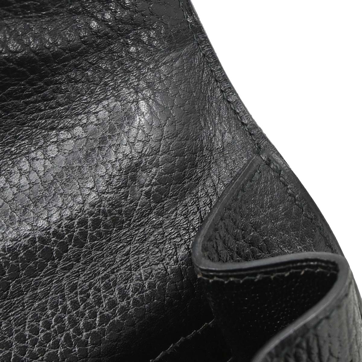 Hermes Black Ardennes Kelly 32 Sellier 2way Shoulder Handbag
