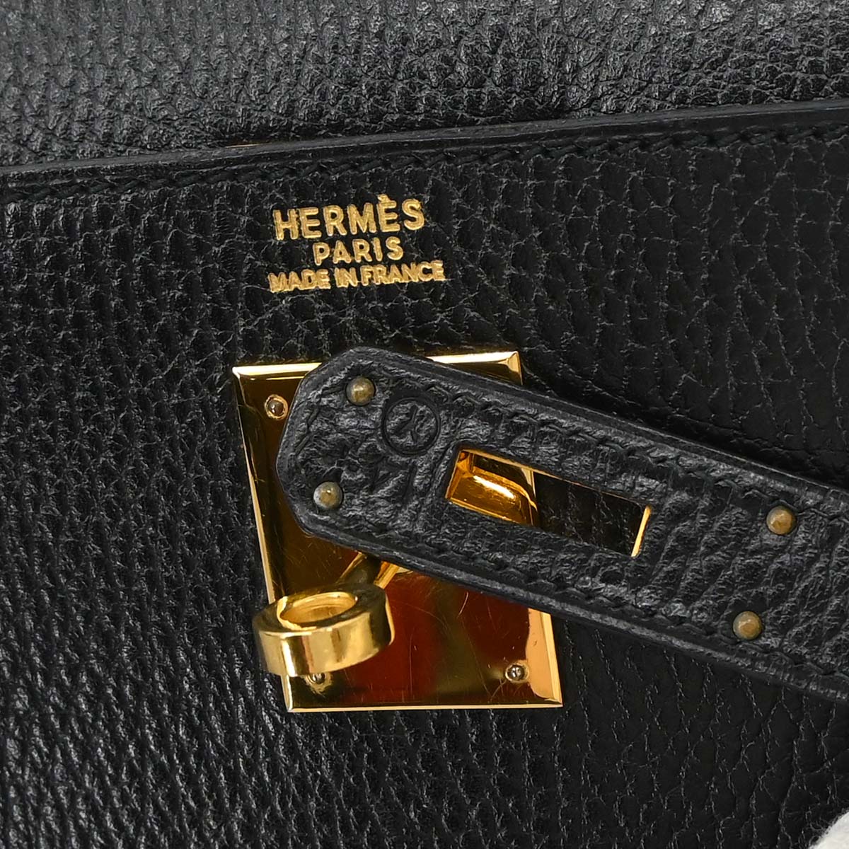 Hermes Black Ardennes Kelly 32 Sellier 2way Shoulder Handbag