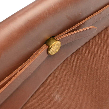Hermes Brown Toile Officier H Herbag TGM 2 in 1 2way Shoulder Handbag
