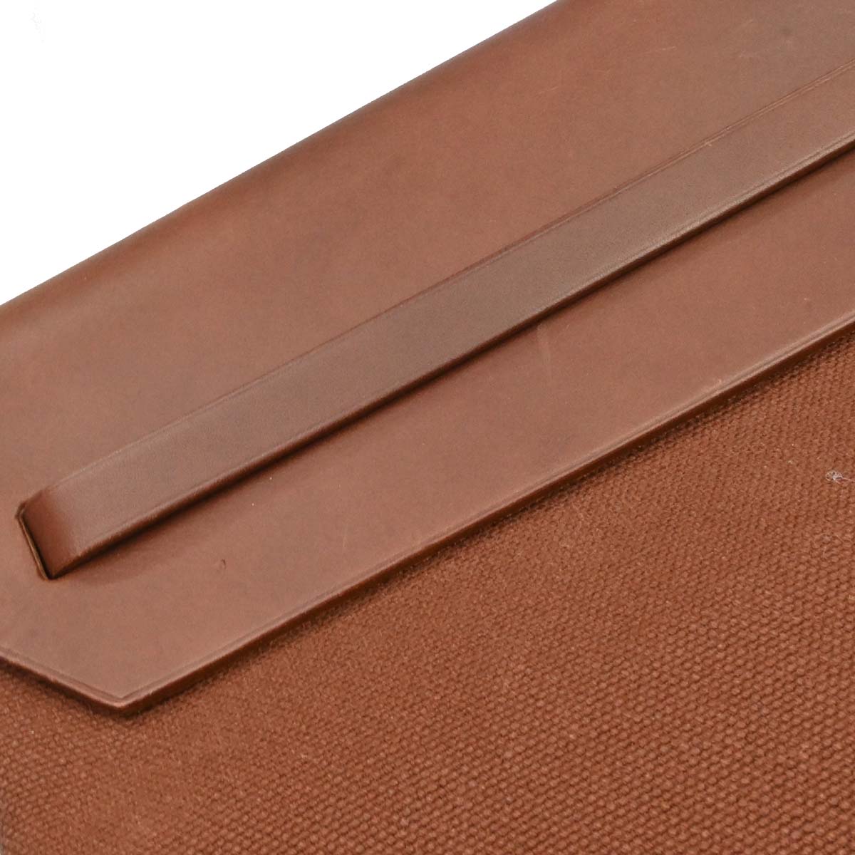 Hermes Brown Toile Officier H Herbag TGM 2 in 1 2way Shoulder Handbag
