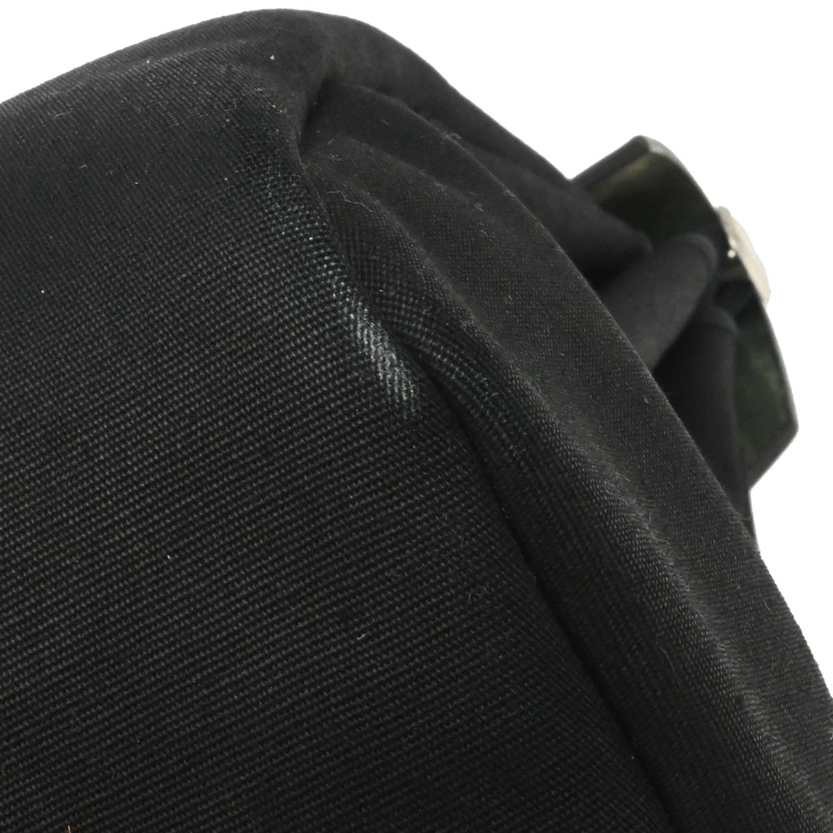 Hermes 2001 Black Toile Officier Herbag MM 2 in 1 Shoulder Handbag