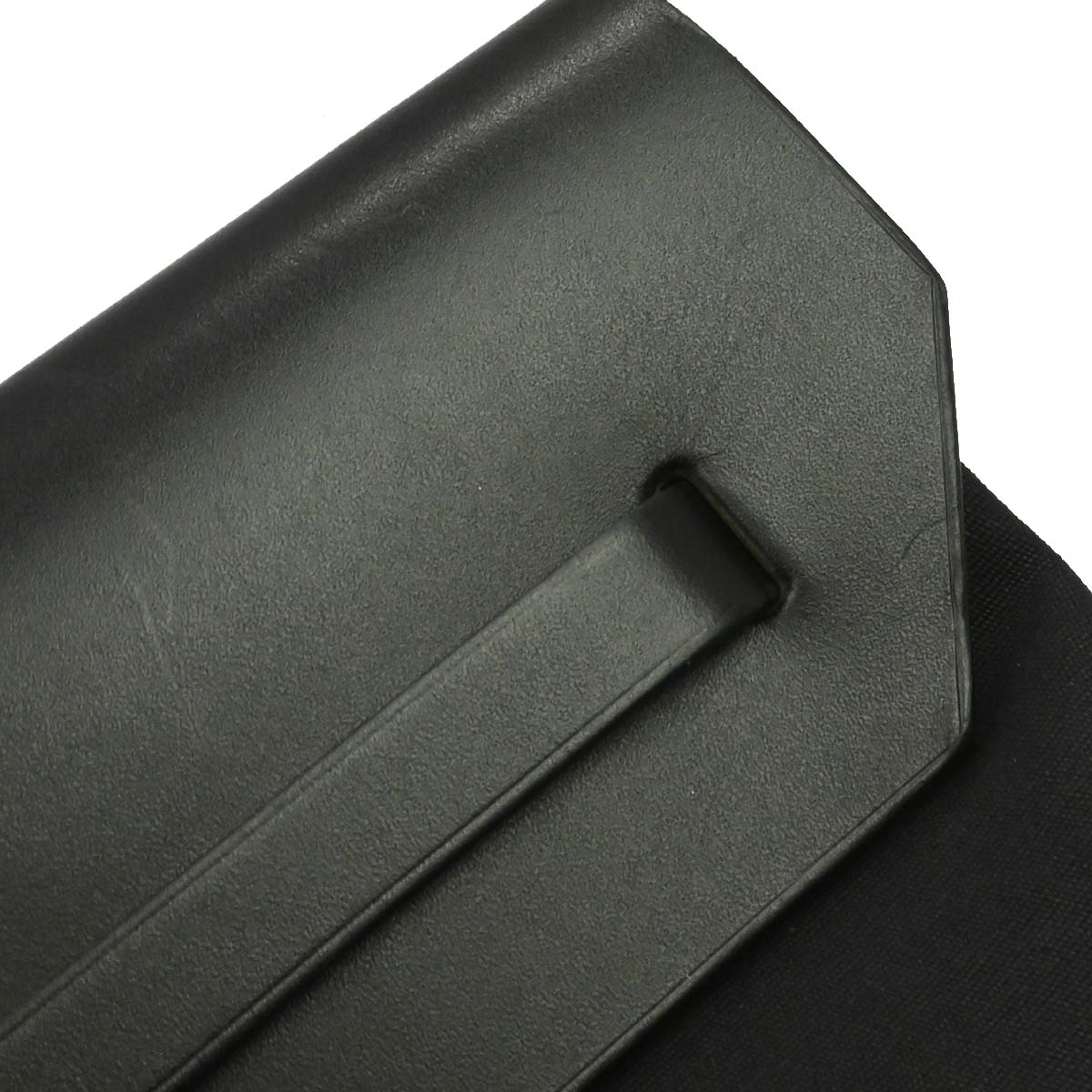 Hermes 2001 Black Toile Officier Herbag MM 2 in 1 Shoulder Handbag