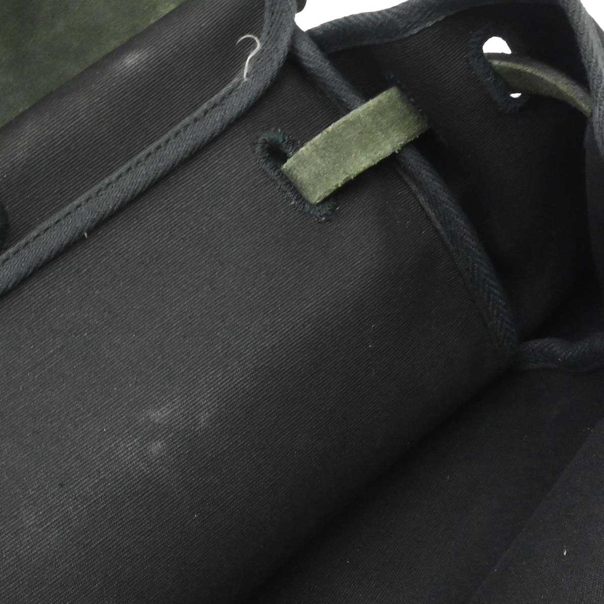 Hermes 2001 Black Toile Officier Herbag MM 2 in 1 Shoulder Handbag