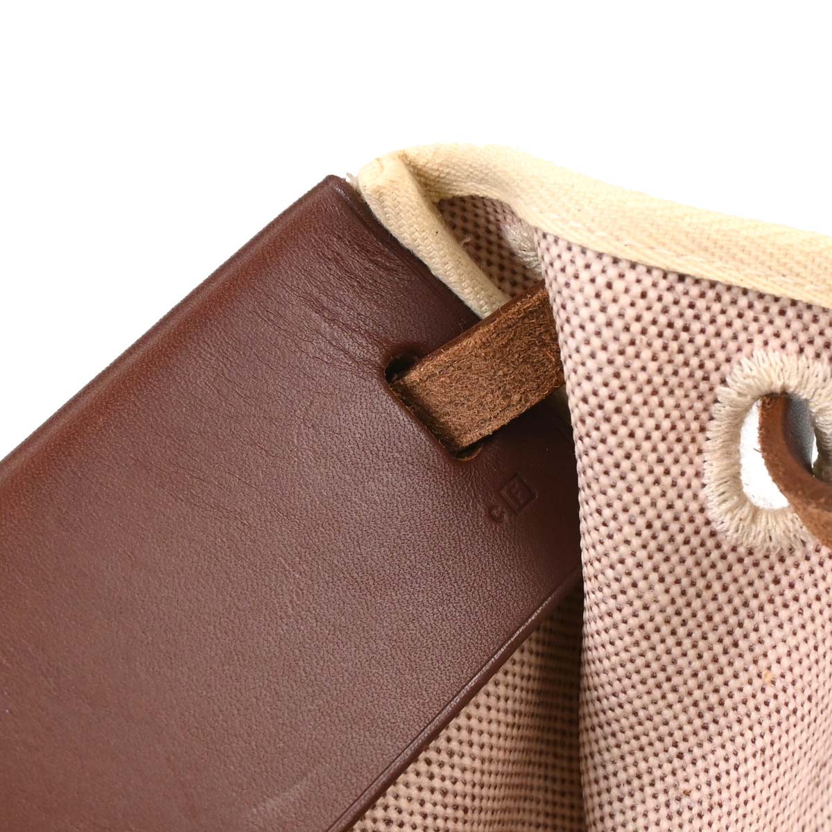 Hermes Beige Brown Toile H Officier Herbag Cabas MM 2 in 1 Handbag