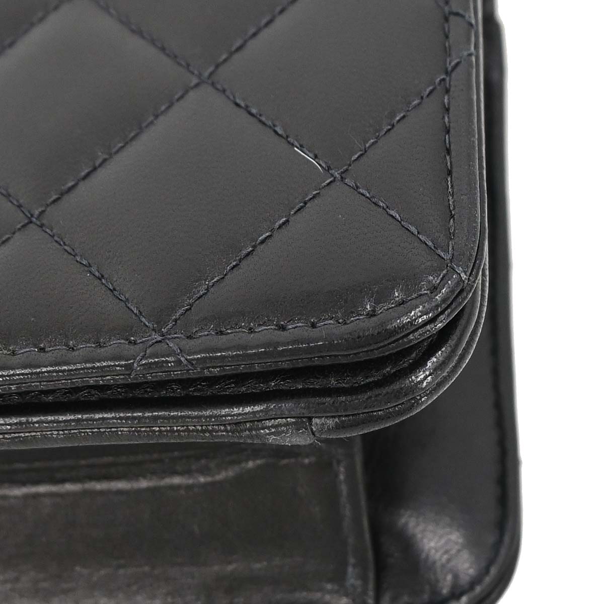 Chanel 2005-2006 Black Lambskin Turnlock Mini Full Flap Shoulder Bag