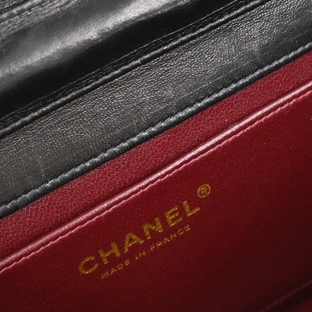 Chanel 2005-2006 Black Lambskin Turnlock Mini Full Flap Shoulder Bag