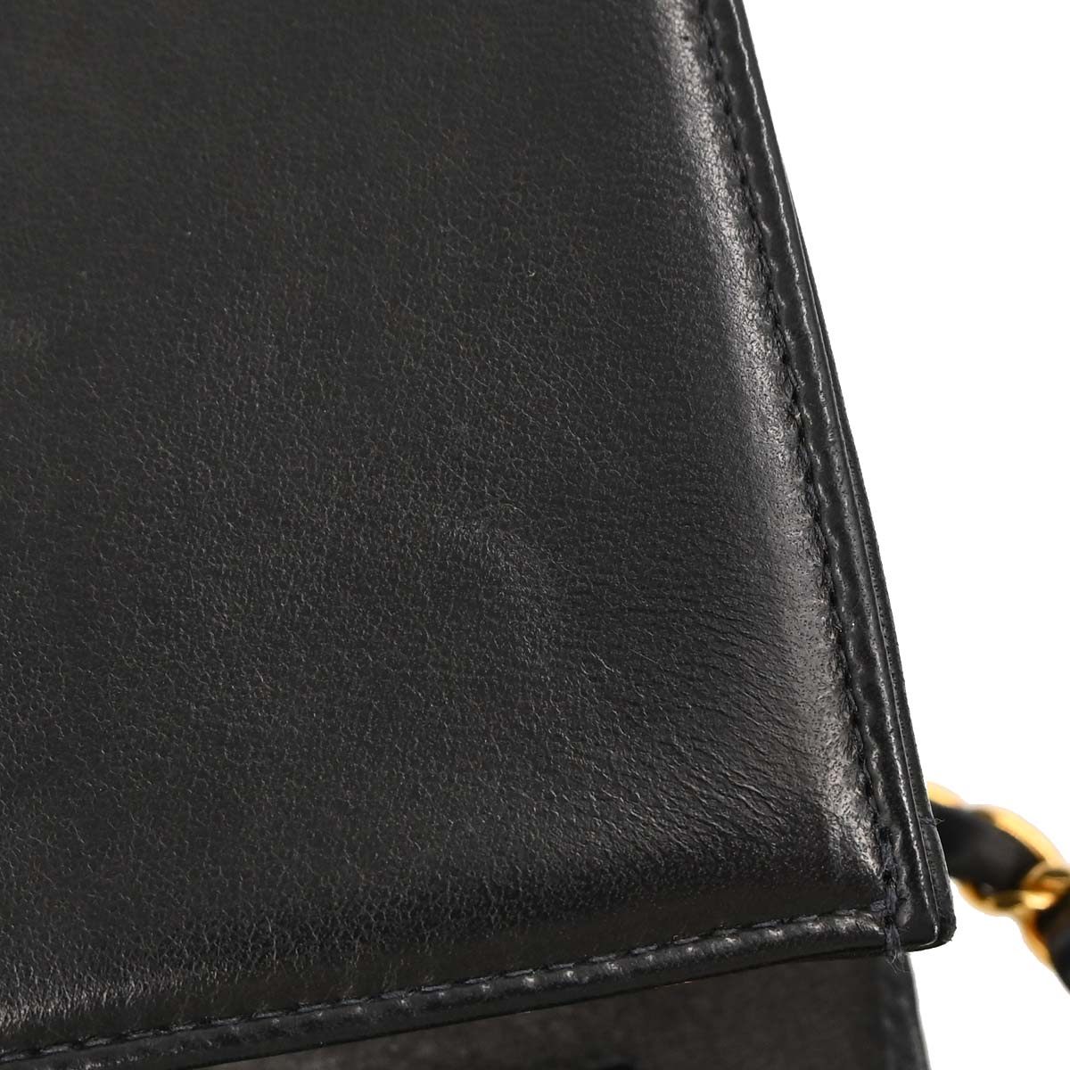 Chanel 2005-2006 Black Lambskin Turnlock Mini Full Flap Shoulder Bag