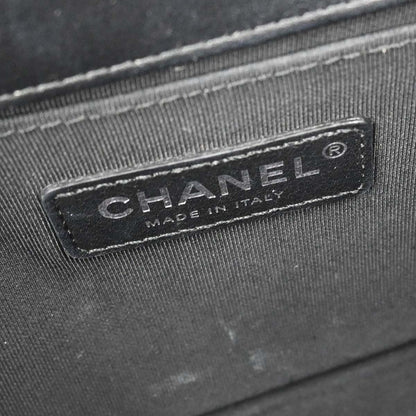 Boy Chanel 2018-2019 Black Lambskin Tweed Medium Shoulder Bag