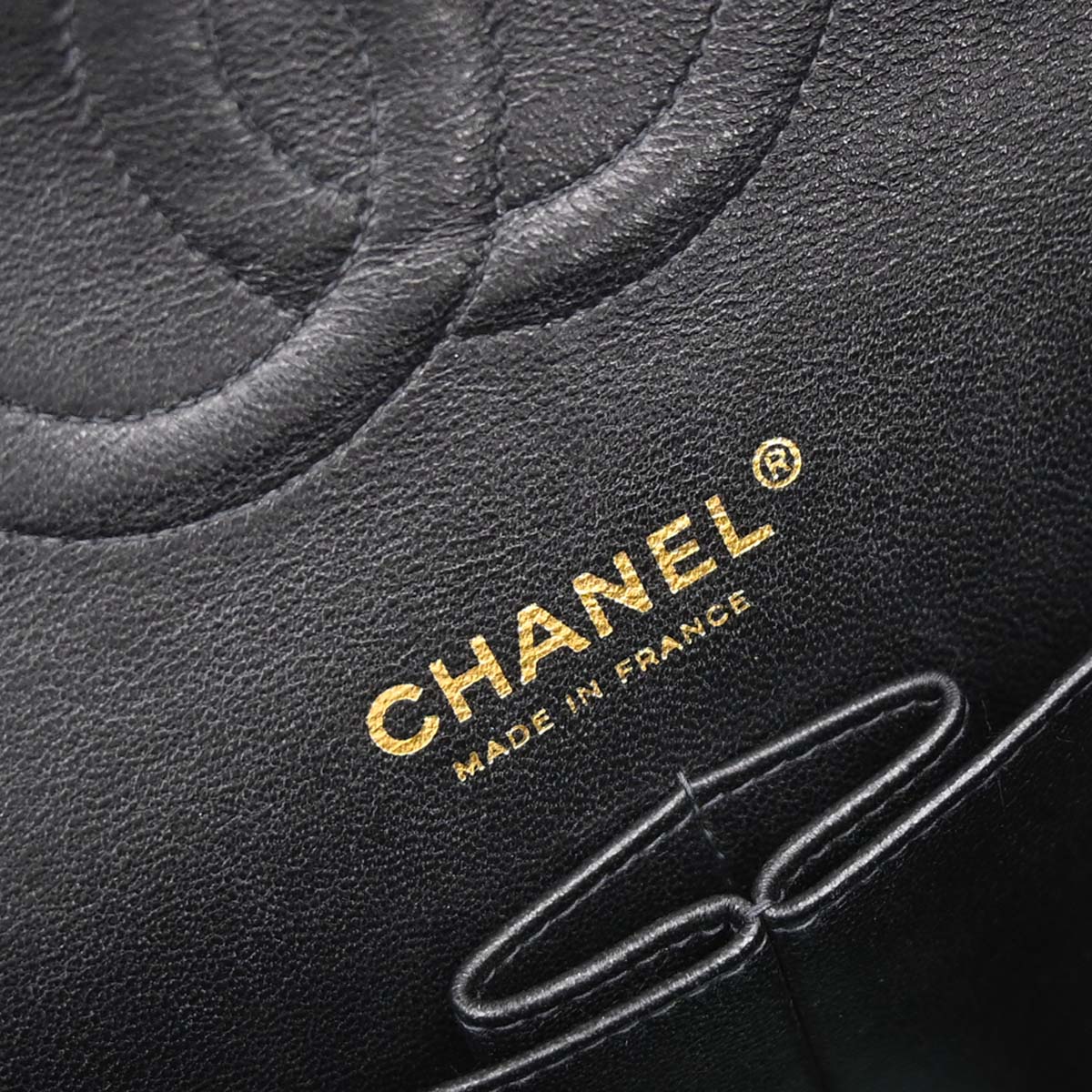 Chanel 2005-2006 Black Caviar Skin Medium Classic Double Flap Shoulder Bag