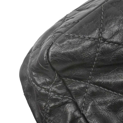 Chanel Black Calfskin Luxury Line Flap Bag