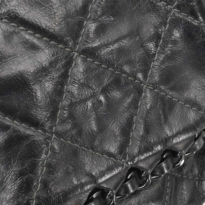 Chanel Black Calfskin Luxury Line Flap Bag