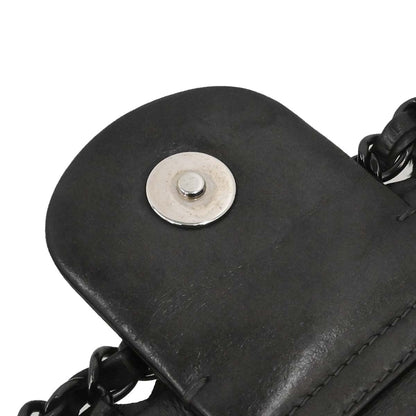 Chanel Black Calfskin Luxury Line Flap Bag