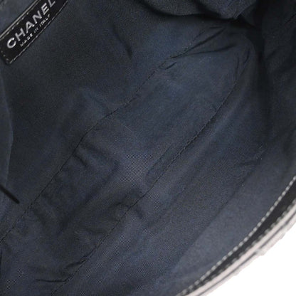 Chanel Black Calfskin Luxury Line Flap Bag
