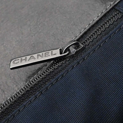 Chanel Black Calfskin Luxury Line Flap Bag