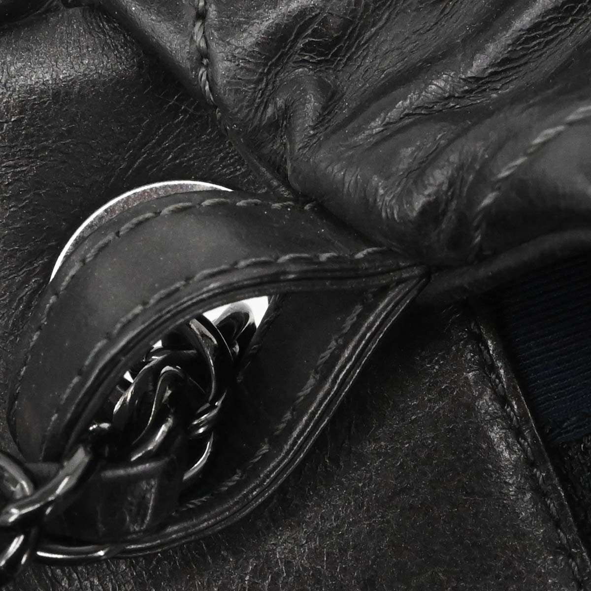 Chanel Black Calfskin Luxury Line Flap Bag