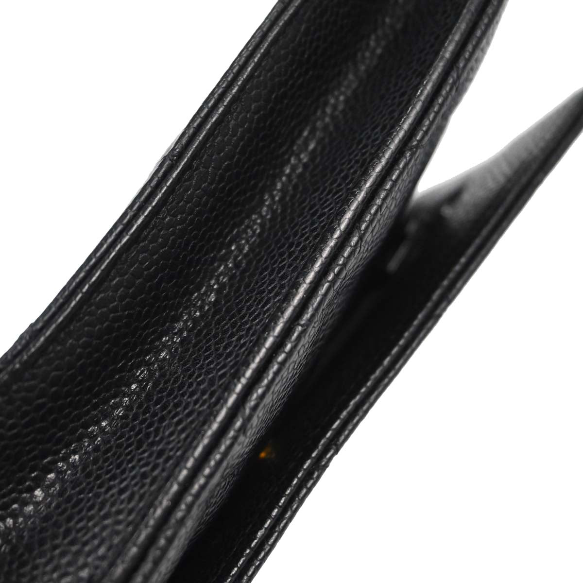 Chanel Black Caviar Skin Classic WOC Wallet on Chain Bag