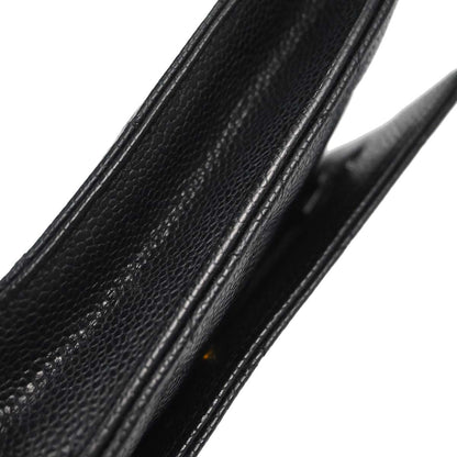 Chanel Black Caviar Skin Classic WOC Wallet on Chain Bag