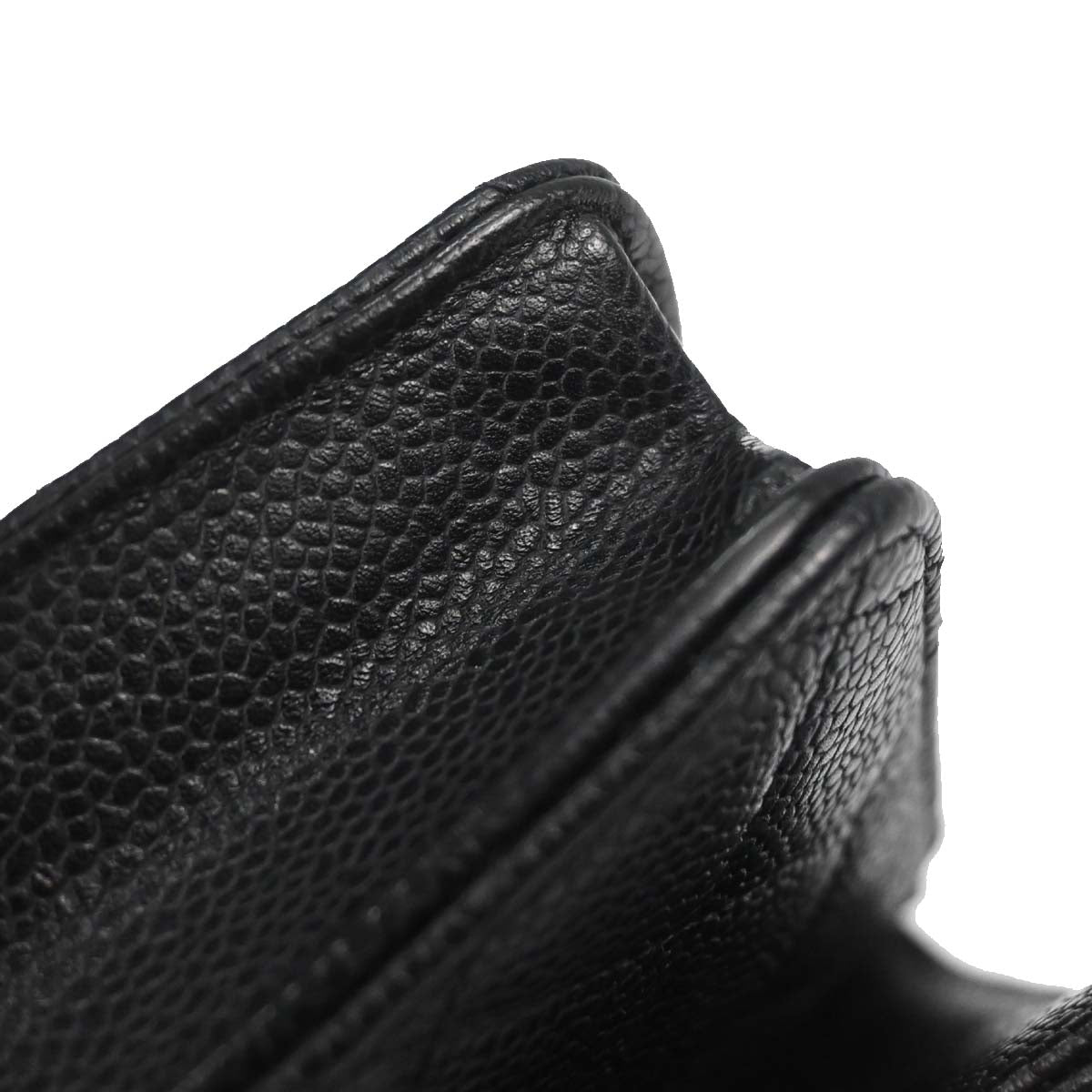 Chanel Black Caviar Skin Classic WOC Wallet on Chain Bag