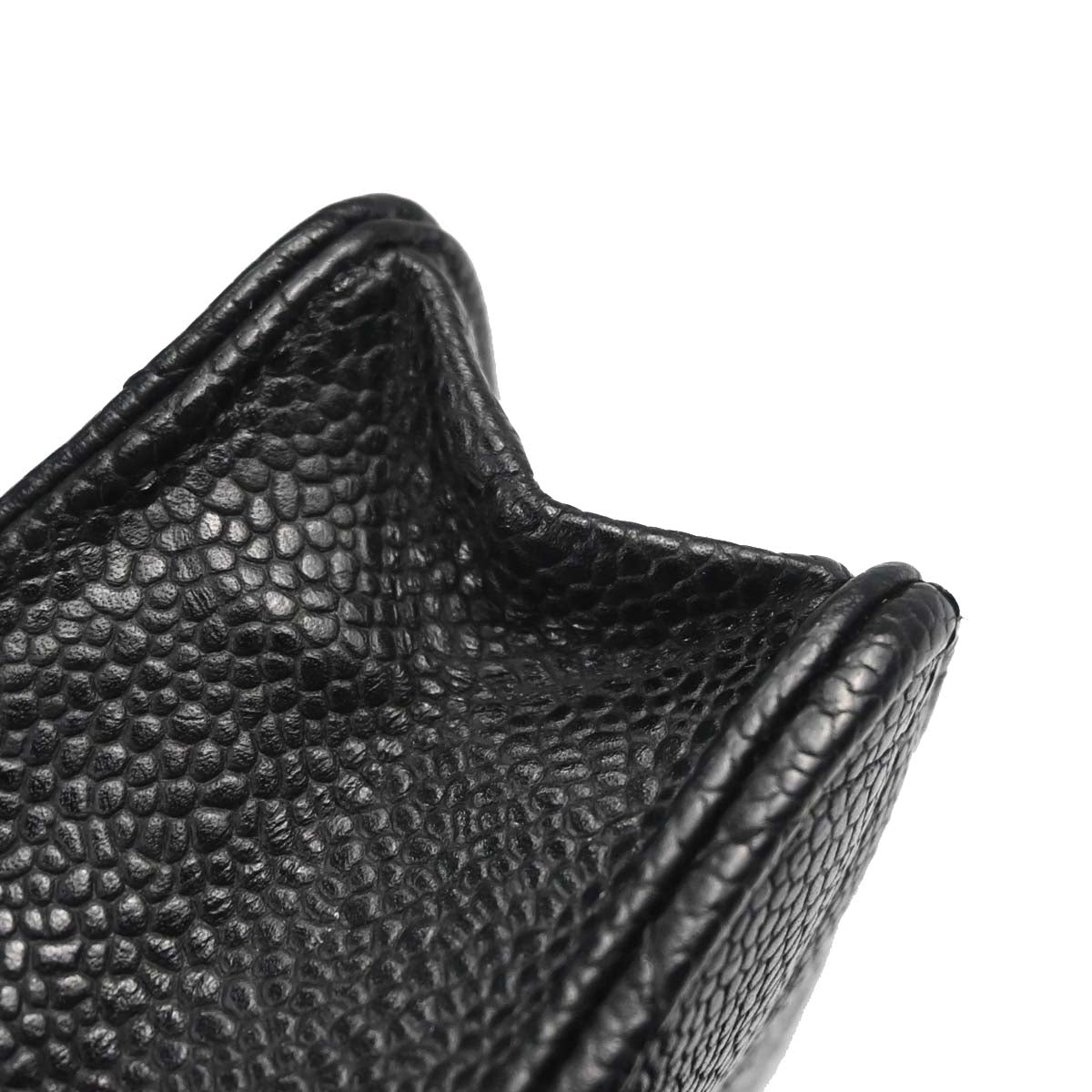Chanel Black Caviar Skin Classic WOC Wallet on Chain Bag