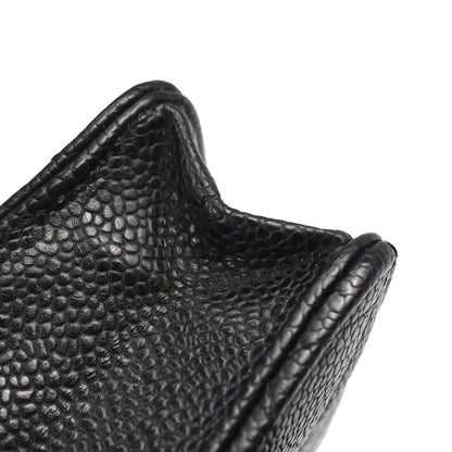Chanel Black Caviar Skin Classic WOC Wallet on Chain Bag