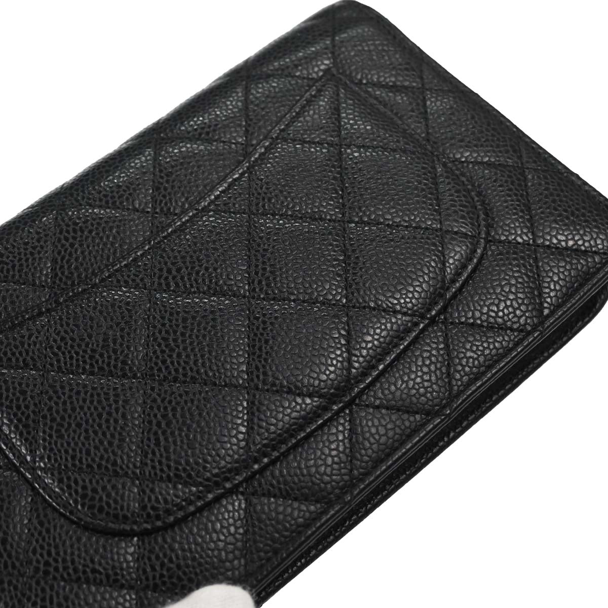 Chanel Black Caviar Skin Classic WOC Wallet on Chain Bag