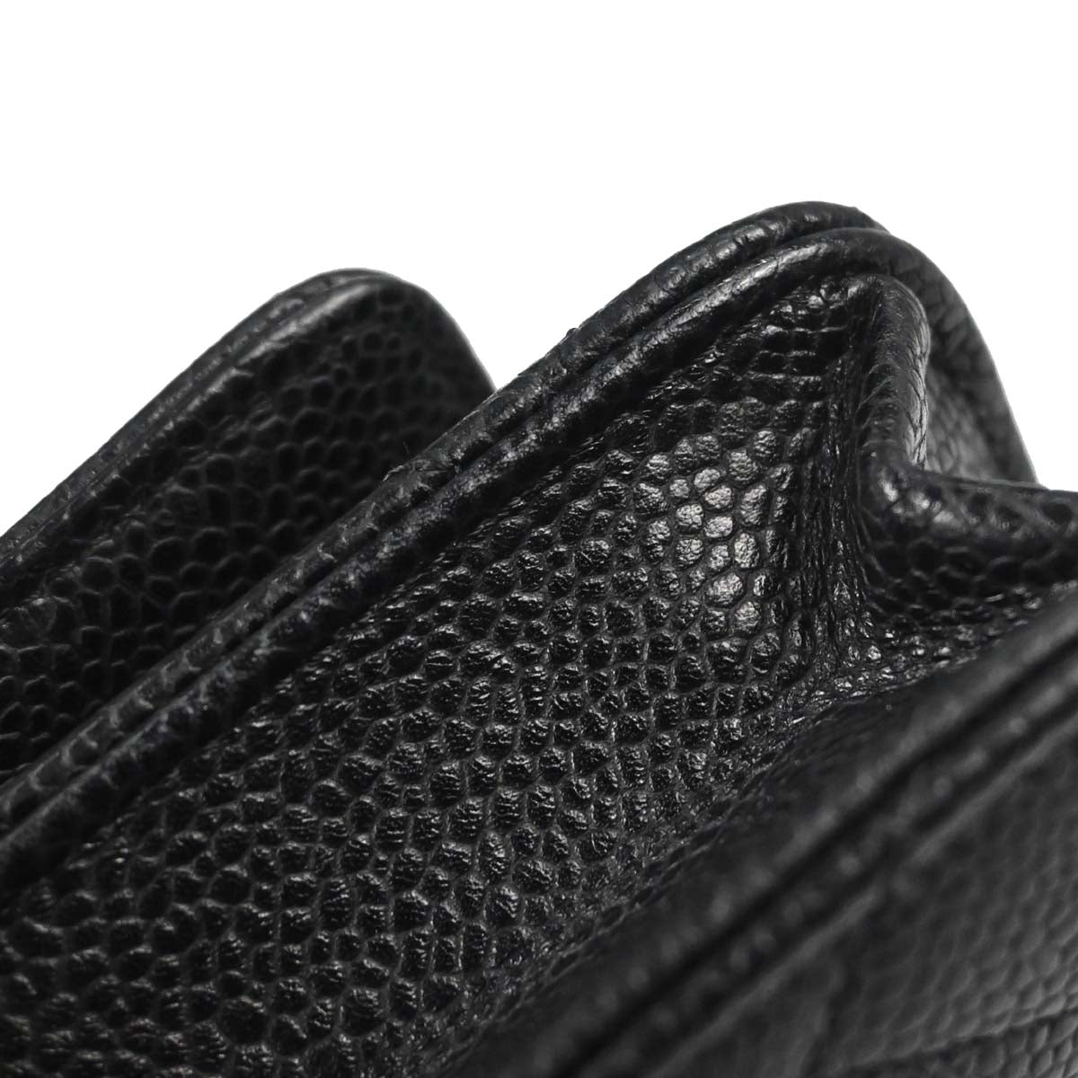 Chanel Black Caviar Skin Classic WOC Wallet on Chain Bag