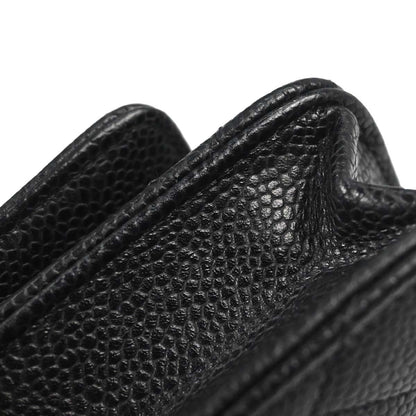 Chanel Black Caviar Skin Classic WOC Wallet on Chain Bag