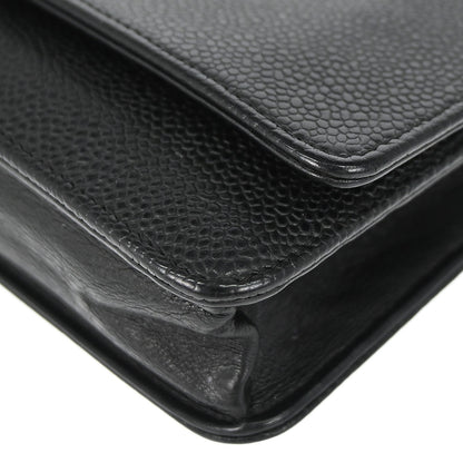 Chanel Black Caviar Skin Timeless WOC Wallet on Chain Shoulder Bag