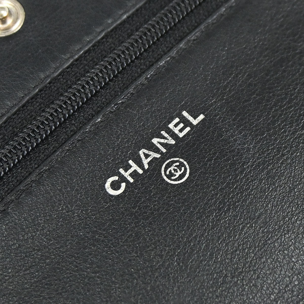 Chanel Black Caviar Skin Timeless WOC Wallet on Chain Shoulder Bag