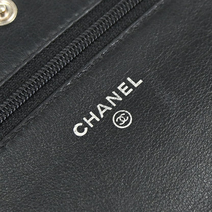 Chanel Black Caviar Skin Timeless WOC Wallet on Chain Shoulder Bag