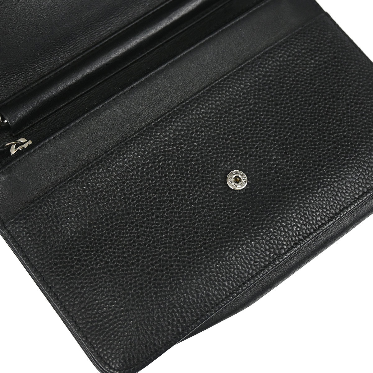 Chanel Black Caviar Skin Timeless WOC Wallet on Chain Shoulder Bag