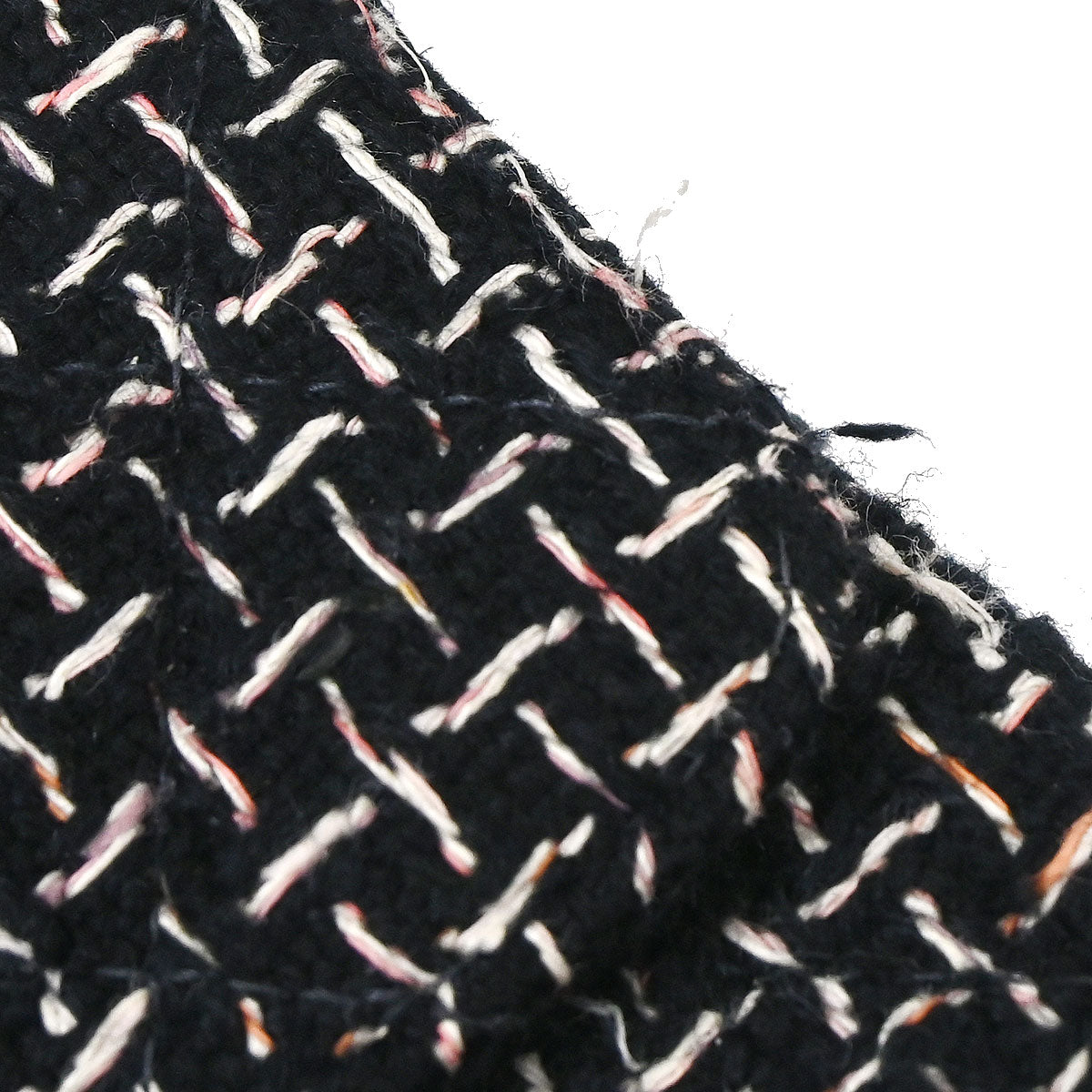 Chanel 2005-2006 Black Tweed Medium Classic Double Flap Shoulder Bag
