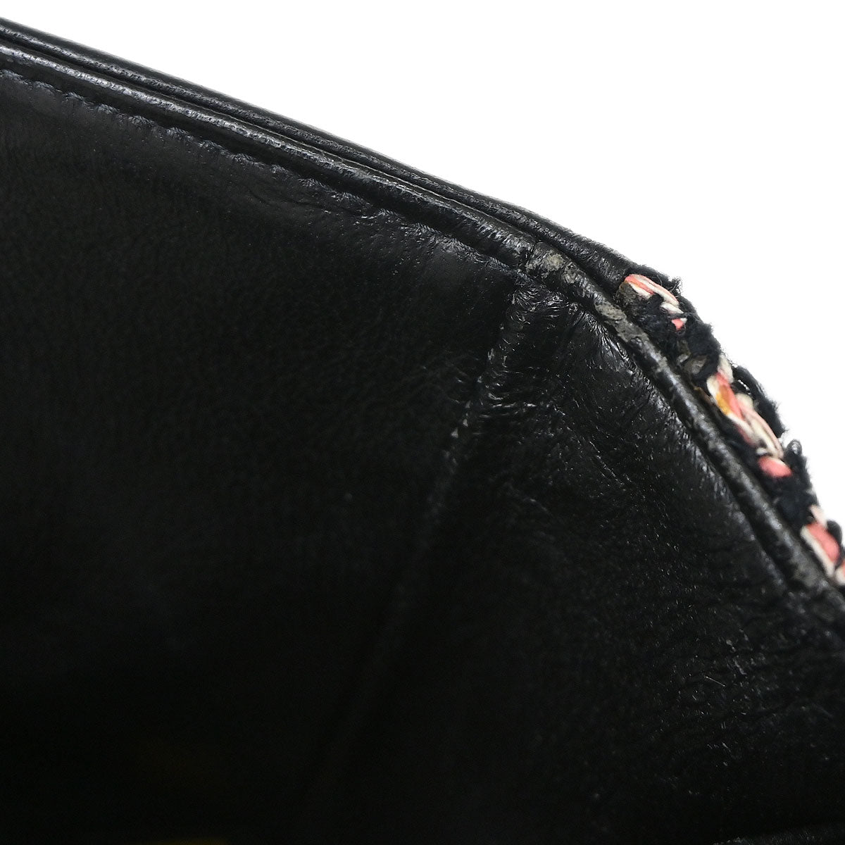 Chanel 2005-2006 Black Tweed Medium Classic Double Flap Shoulder Bag
