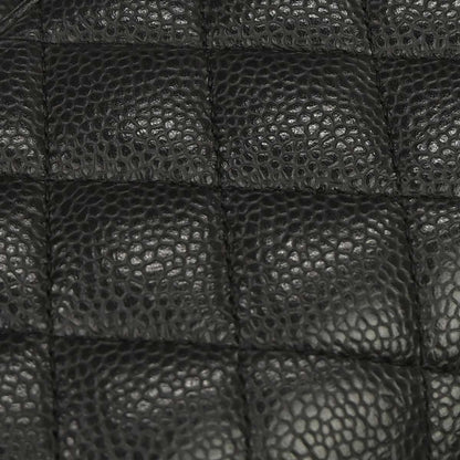 Chanel 2009-2010 Black Caviar Skin Medium Classic Double Flap Shoulder Bag