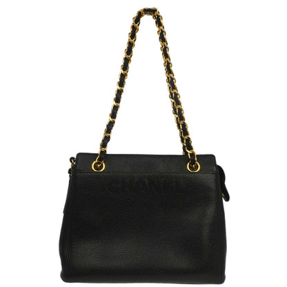 Chanel Black Caviar Skin Handbag