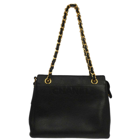 Chanel Black Caviar Skin Handbag