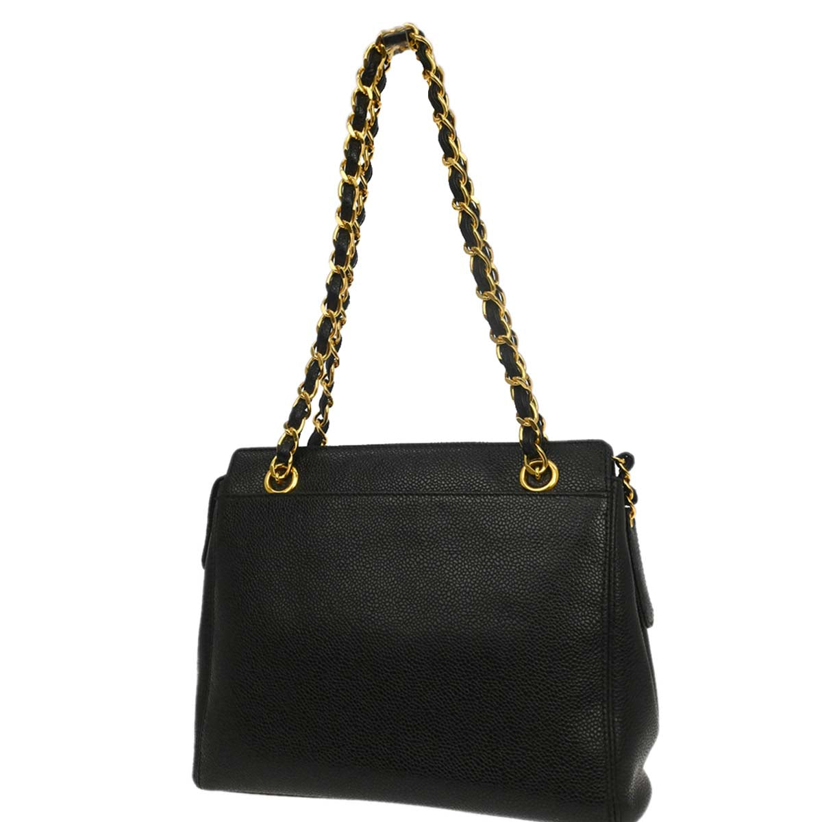 Chanel Black Caviar Skin Handbag
