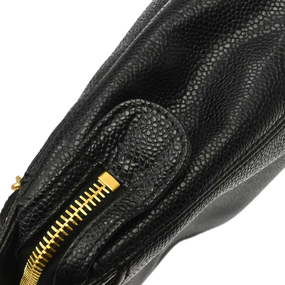 Chanel Black Caviar Skin Handbag