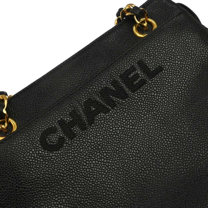 Chanel Black Caviar Skin Handbag
