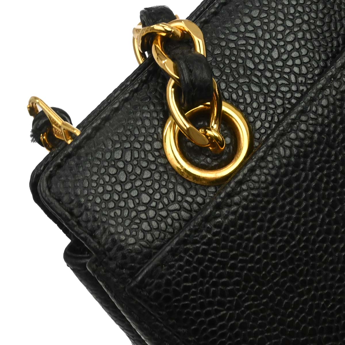 Chanel Black Caviar Skin Handbag