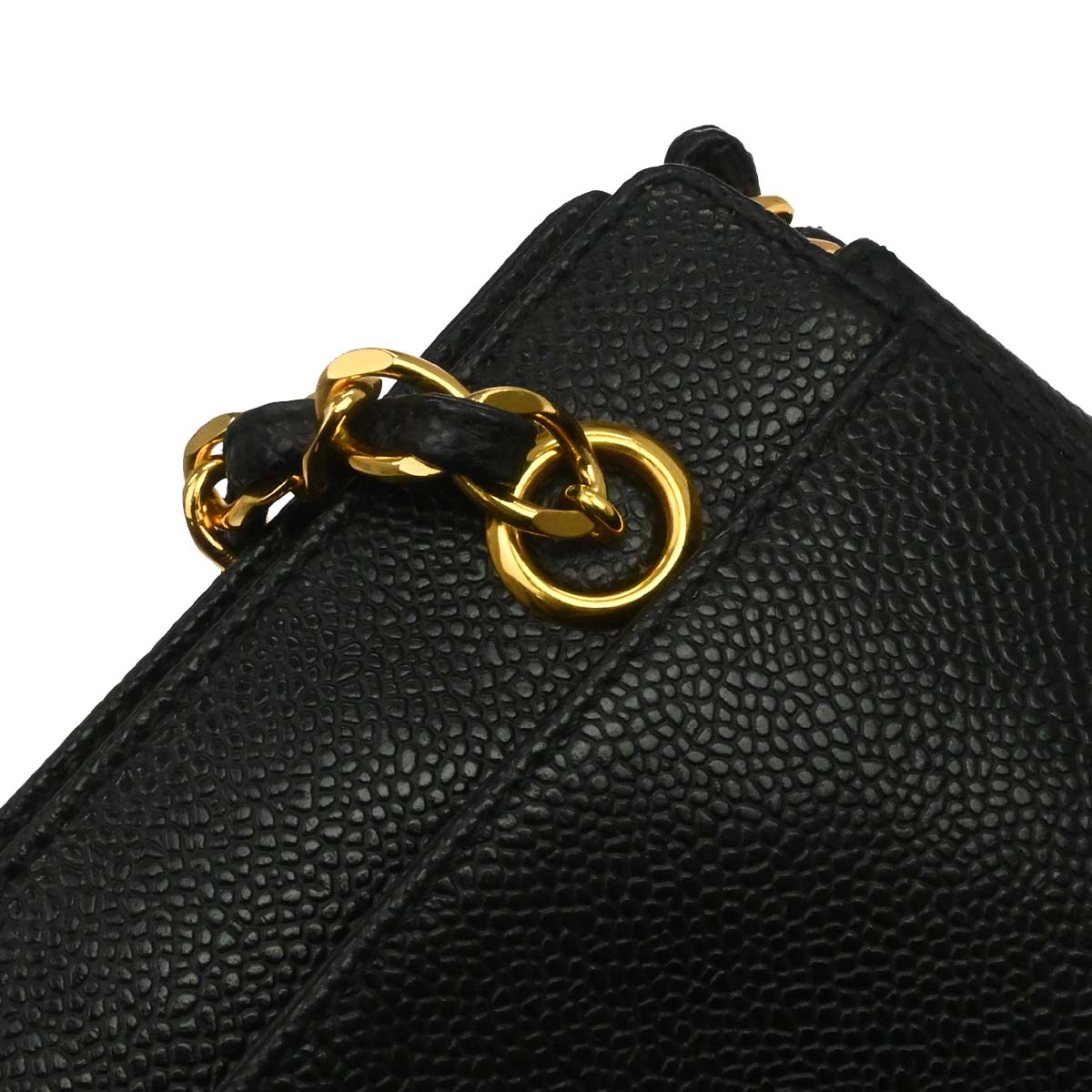 Chanel Black Caviar Skin Handbag
