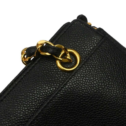 Chanel Black Caviar Skin Handbag