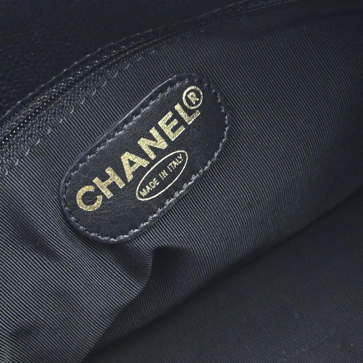 Chanel Black Caviar Skin Handbag