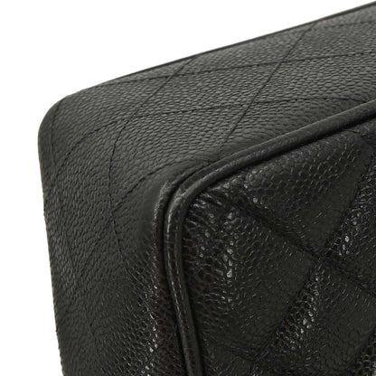 Chanel Black Caviar Skin Jumbo Classic Flap Shoulder Bag