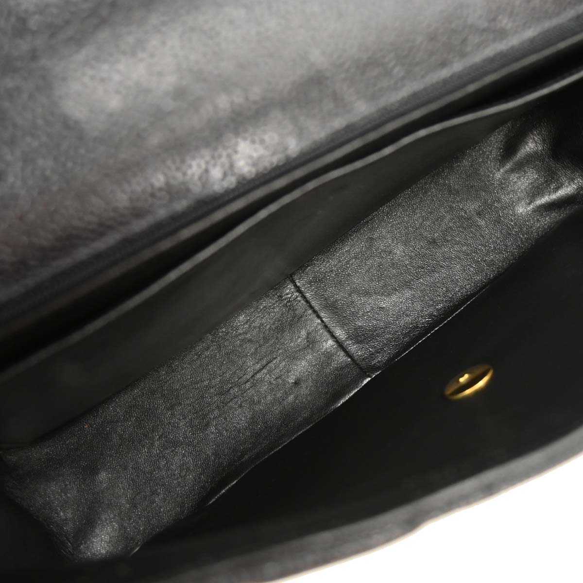 Chanel Black Caviar Skin Jumbo Classic Flap Shoulder Bag