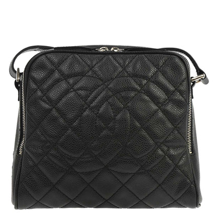 Chanel 2008-2009 Black Caviar Skin Shoulder Bag